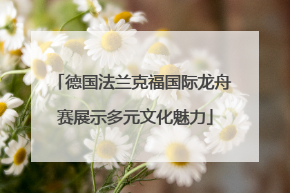 德国法兰克福国际龙舟赛展示多元文化魅力