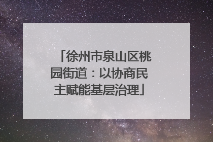徐州市泉山区桃园街道：以协商民主赋能基层治理