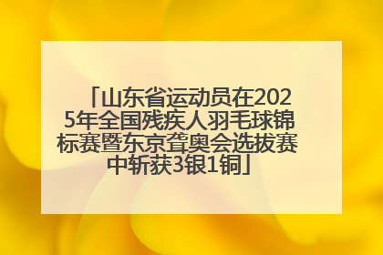 山东省运动员在2025年全国残疾人羽毛球锦标赛暨东京聋奥会选拔赛中斩获3银1铜