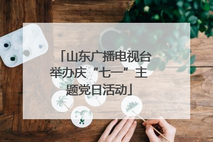 山东广播电视台举办庆“七一”主题党日活动