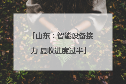 山东：智能设备接力 夏收进度过半