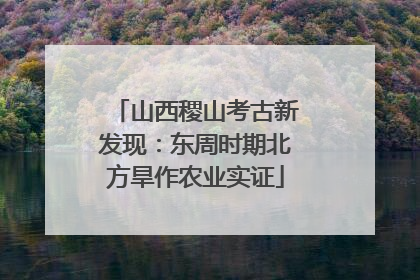 山西稷山考古新发现：东周时期北方旱作农业实证