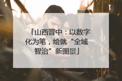 山西晋中：以数字化为笔，绘就“全域智治”新图景