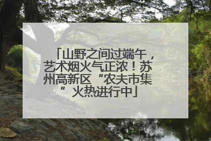 山野之间过端午，艺术烟火气正浓！苏州高新区“农夫市集”火热进行中