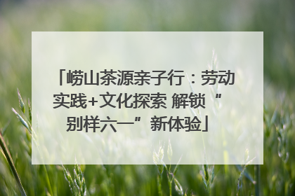 崂山茶源亲子行：劳动实践+文化探索 解锁“别样六一”新体验