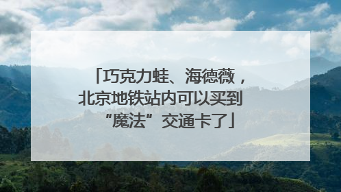 巧克力蛙、海德薇，北京地铁站内可以买到“魔法”交通卡了