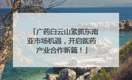 广药白云山紧抓东南亚市场机遇，开启医药产业合作新篇！