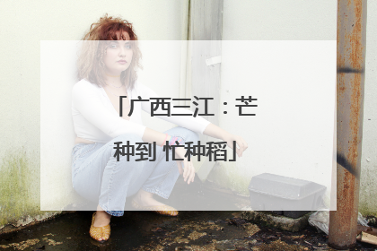 广西三江：芒种到 忙种稻
