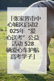 张家界市中心城区启动2025年“爱心送考”公益活动 528辆爱心车护航高考学子