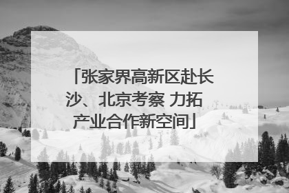张家界高新区赴长沙、北京考察 力拓产业合作新空间