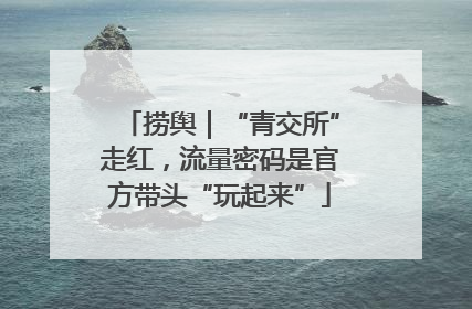 捞舆｜“青交所”走红，流量密码是官方带头“玩起来”