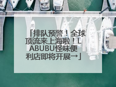 排队预警！全球顶流来上海啦！LABUBU怪味便利店即将开展→