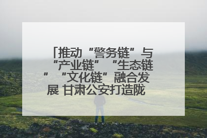 推动“警务链”与“产业链”“生态链”“文化链”融合发展 甘肃公安打造陇原旅游警务品牌