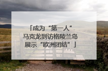 成为“第一人” 马克龙到访格陵兰岛展示“欧洲团结”