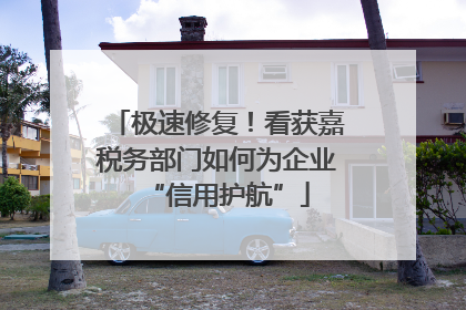 极速修复！看获嘉税务部门如何为企业“信用护航”