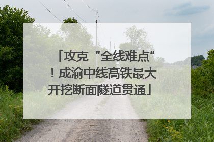 攻克“全线难点”！成渝中线高铁最大开挖断面隧道贯通