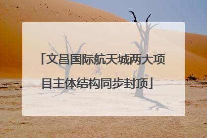 文昌国际航天城两大项目主体结构同步封顶