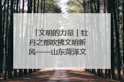文明的力量｜牡丹之都吹拂文明新风——山东菏泽文明创建一线见闻