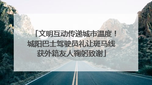 文明互动传递城市温度！城阳巴士驾驶员礼让斑马线获外籍友人鞠躬致谢