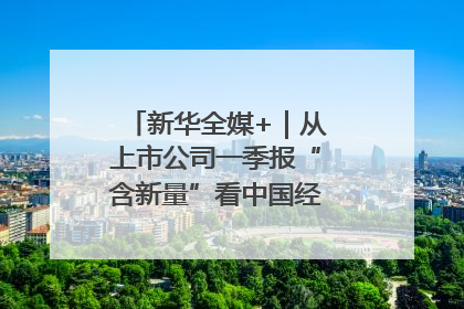 新华全媒+｜从上市公司一季报“含新量”看中国经济发展向“新”