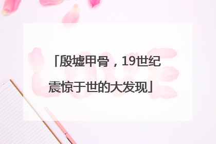 殷墟甲骨，19世纪震惊于世的大发现