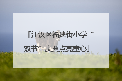 江汉区福建街小学“双节”庆典点亮童心