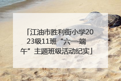 江油市胜利街小学2023级11班“六一·端午”主题班级活动纪实