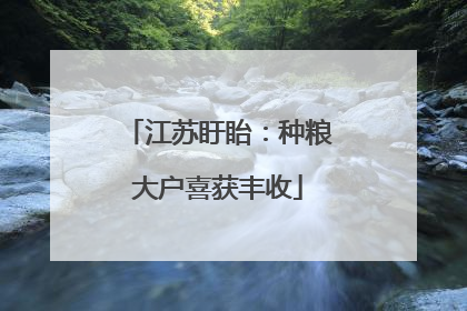 江苏盱眙：种粮大户喜获丰收