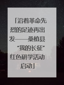 沿着革命先烈的足迹再出发——桑植县“我的长征”红色研学活动启动