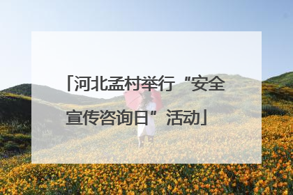 河北孟村举行“安全宣传咨询日”活动