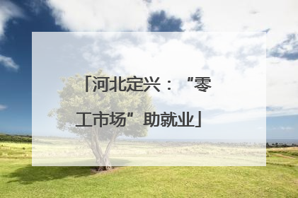 河北定兴：“零工市场”助就业