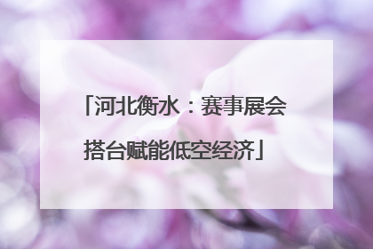河北衡水：赛事展会搭台赋能低空经济