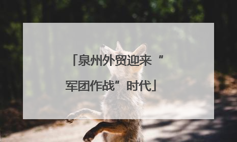 泉州外贸迎来“军团作战”时代