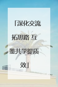 深化交流拓思路 互鉴共学提质效