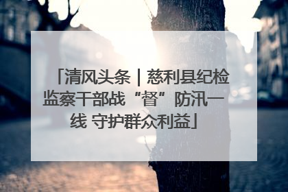 清风头条｜慈利县纪检监察干部战“督”防汛一线 守护群众利益