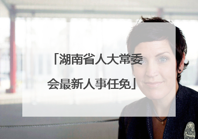湖南省人大常委会最新人事任免