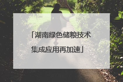 湖南绿色储粮技术集成应用再加速