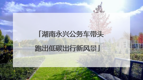 湖南永兴公务车带头跑出低碳出行新风景