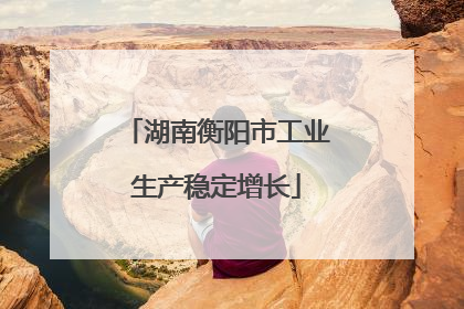 湖南衡阳市工业生产稳定增长