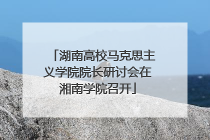 湖南高校马克思主义学院院长研讨会在湘南学院召开