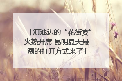 滇池边的“花街宴”火热开席 昆明夏天最潮的打开方式来了