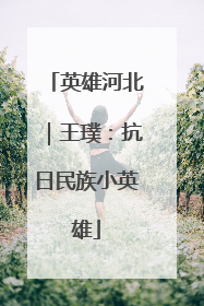 英雄河北｜王璞：抗日民族小英雄