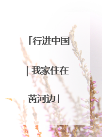 行进中国｜我家住在黄河边