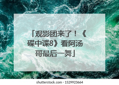 观影团来了！《碟中谍8》看阿汤哥最后一舞