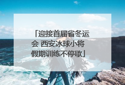 迎接首届省冬运会 西安冰球小将假期训练不停歇