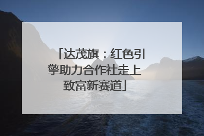 达茂旗：红色引擎助力合作社走上致富新赛道