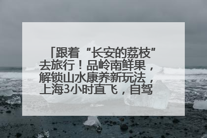 跟着“长安的荔枝”去旅行！品岭南鲜果，解锁山水康养新玩法，上海3小时直飞，自驾高速费优惠
