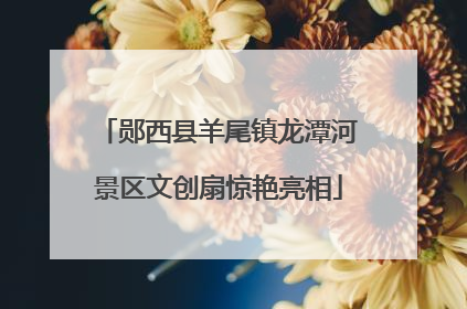 郧西县羊尾镇龙潭河景区文创扇惊艳亮相