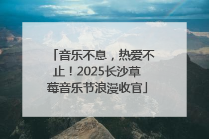 音乐不息，热爱不止！2025长沙草莓音乐节浪漫收官