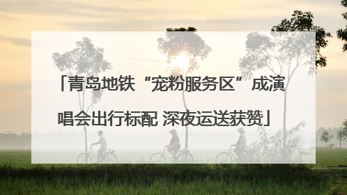 青岛地铁“宠粉服务区”成演唱会出行标配 深夜运送获赞